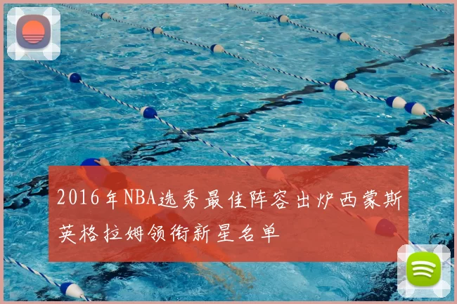 2016年NBA选秀最佳阵容出炉西蒙斯英格拉姆领衔新星名单